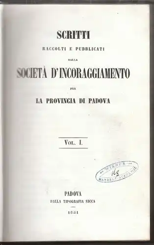 Scritti raccolti e pubblicati dalla Società... 1851