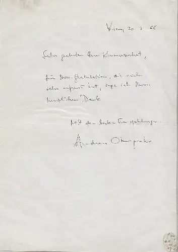 OKOPENKO, Eh. Brief m. U.