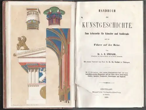 SPRINGER, Handbuch der Kunstgeschichte. Zum... 1855