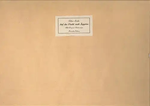 Auf der Flucht nach Ägypten. 1945