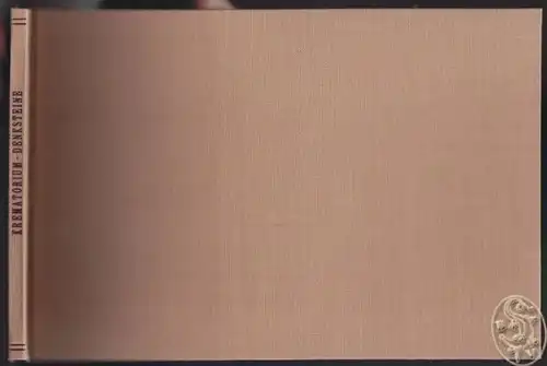 Krematorium-Denksteine. F.G., 2. Folge 1932. 1932