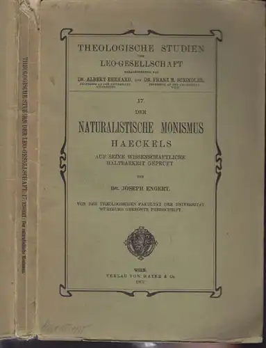 ENGERT, Der naturalistische Monismus... 1907