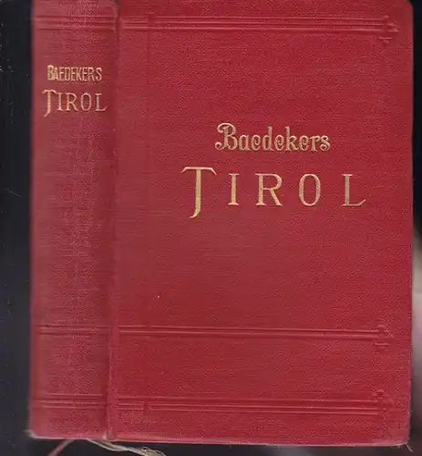 BAEDEKER, Tirol, Vorarlberg, Etschland,... 1926