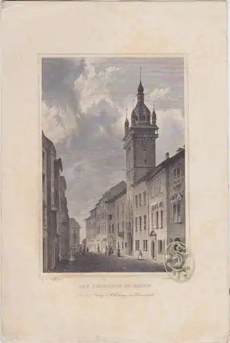 Das Rathhaus in Brünn. 1842