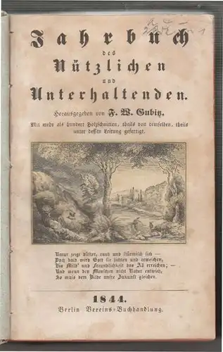 GUBITZ, Jahrbuch des Nützlichen und... 1844