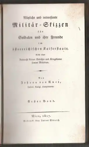 NUCÉ, Nützliche und interessante... 1817