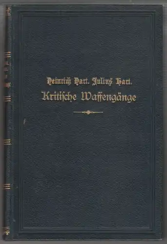 HART, Kritische Waffengänge. 1882