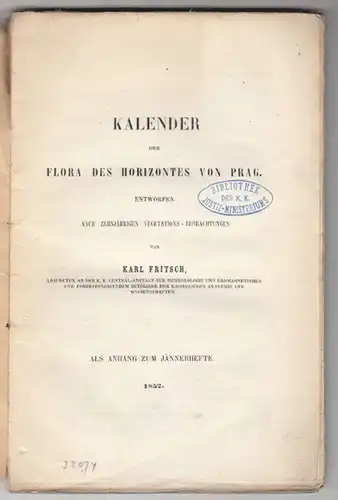 FRITSCH, Kalender der Flora des Horizontes von... 1852