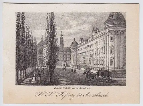 K. K. Hofburg in Innsbruck. 1840
