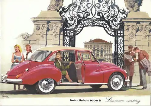 Auto Union Limousine viertürig. 1960
