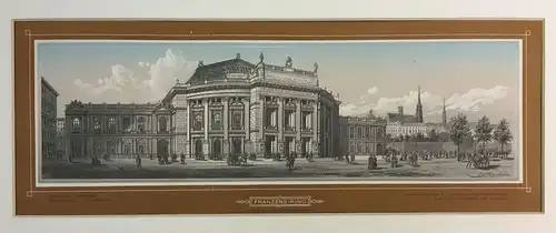 Franzens-Ring. Stadtseite mit dem Hof-Schauspielhause. PETROVITS, Ladislaus - F.