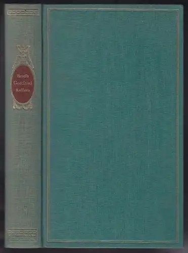 KELLER, Briefe. Hrsg. v. Carl Helbling. 1942