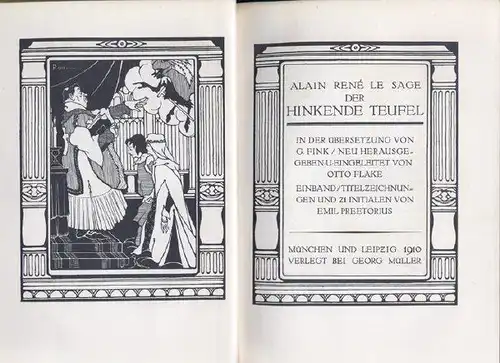 LE SAGE, Der hinkende Teufel. In der Übers. v.... 1910