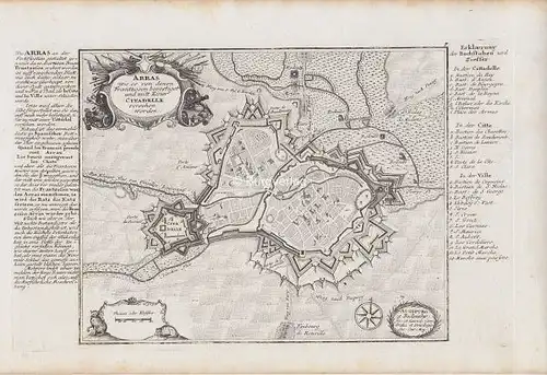 BODENEHR, Arras wie es von denen Frantzosen... 1725