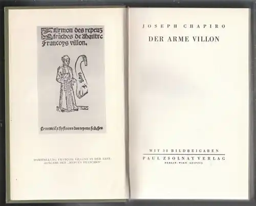 CHAPIRO, Der arme Villon. 1931