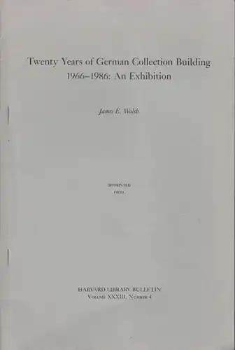 WALSH, Twenty Years of German Collection... 1986