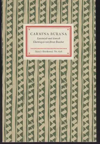 BUSCHOR, Carmina Burana. Benediktbeurer Lieder.... 1956