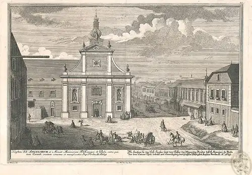 Die Kirche zu den H.H. Englen samt dem Closter... 1725