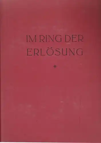 GETZENY, Im Ring der Erlösung. 1929