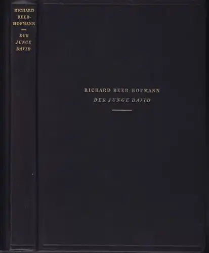 BEER-HOFMANN, Der junge David. Sieben Bilder. 1933 4456-01