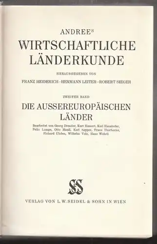 ANDREE's, Wirtschaftliche Länderkunde. Hrsg. v.... 1927