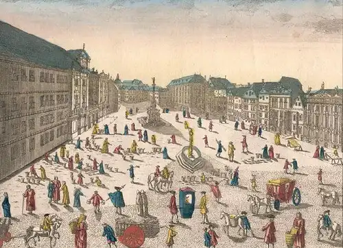 Le Grand Marché de Vienne. 1730