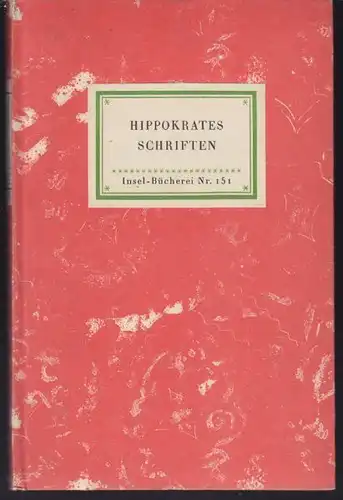 HIPPOKRATES., Auswahl aus der hippokratischen... 1939