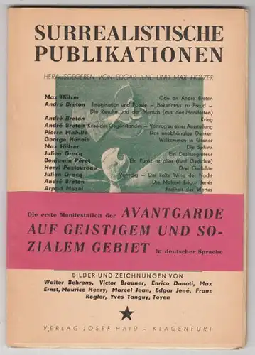 JENÉ, Surrealistische Publikationen. 1950