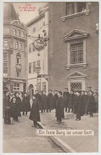 Jena. Kurrende Sänger am Burgkeller. "Ein feste... 1910