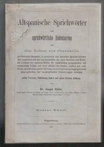 HALLER, Altspanische Sprichwörter und... 1883