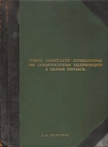 Comité Consultatif International des... 1927