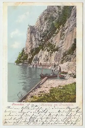 Gmunden. Miesweg am Traunstein. 1900