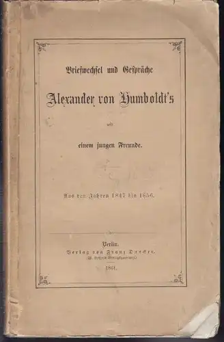 Briefwechsel und Gespräche Alexander von... 1861