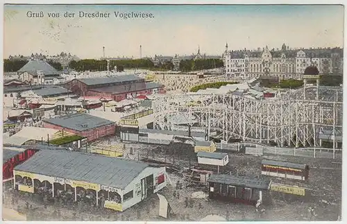 Gruß von der Dresdner Vogelwiese. 1900