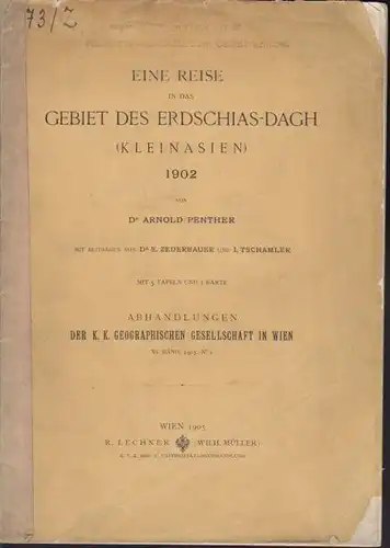 PENTHER, Eine Reise in das Gebiet des... 1905