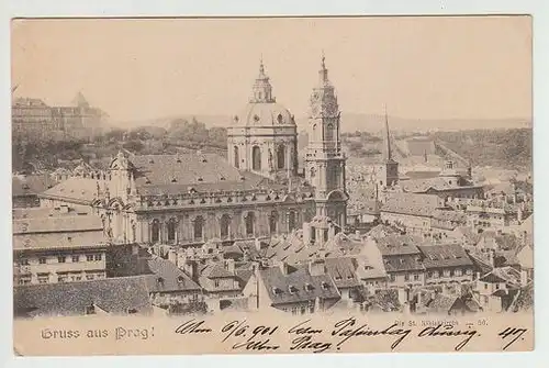 Gruss aus Prag! Die St. Niklaskirche. 1890