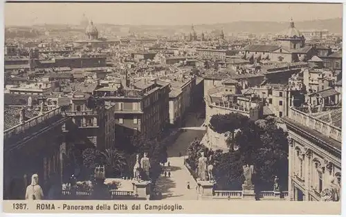 Roma - Panorama della Città dal Campidoglio. 1910