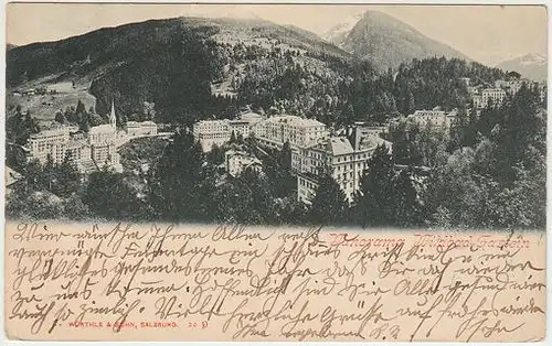 Panorama Wildbad Gastein. 1890