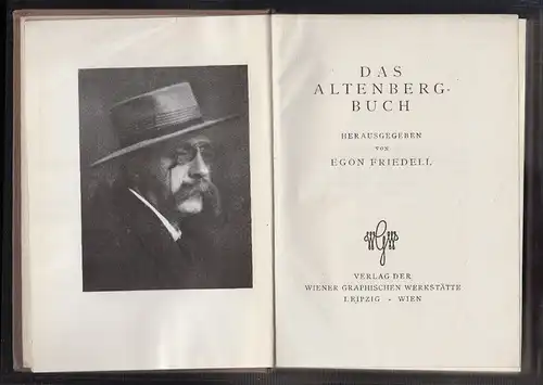 FRIEDELL, Das Altenberg-Buch. 1922