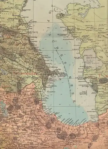Karte von Vorderasien mit seinen Erdölgebieten 1941