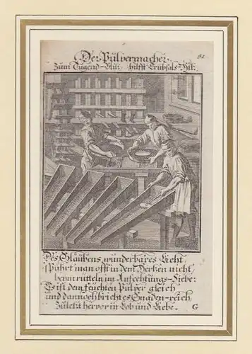 Der Pulvermacher. 1700