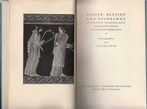 PORT, Lieder, Elegien und Epigramme der... 1922