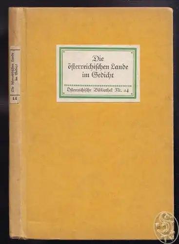 MELL, Die österreichischen Lande im Gedicht. 1916