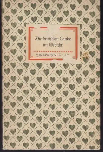 Die deutschen Lande im Gedicht. 1939