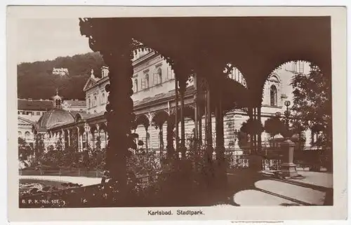 Karlsbad. Stadtpark. 1920