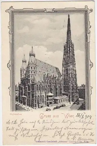 Gruss aus Wien. Stefansdom. 1900