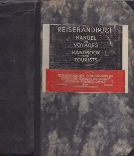 Reisehandbuch. Manuel de Voyages. Handbook for... 1926