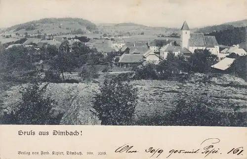 Gruß aus Dimbach! 1900