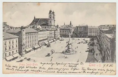 Linz a. D. Franz Josef-Platz. 1890