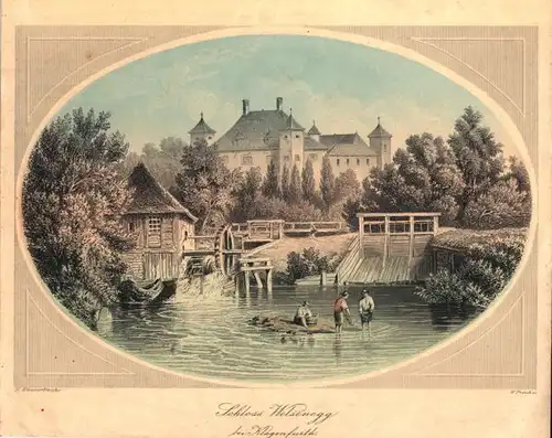 Schloss Welsenegg bei Klagenfurt. 1850